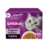 WHISKAS Cat Pouches Aromatic Fusion in Gravy – 40 x 85 g