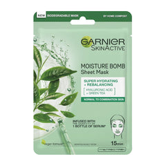 Garnier Moisture Bomb Green Tea Hydrating Sheet Mask