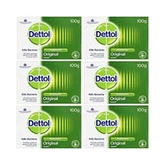 Dettol Original Antibacterial Soap – Twin Pack (2 × 100 g Bars), Set of 6