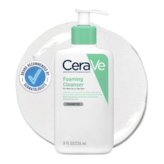 CeraVe Foaming Cleanser for Normal to Oxy Skin - 8 fl oz/236 ml