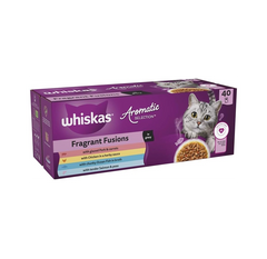 WHISKAS Cat Pouches Aromatic Fusion in Gravy – 40 x 85 g