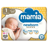 Mamia Ultra Dry Air System Newborn Nappies – Size 1 (2 × 24 Packs)