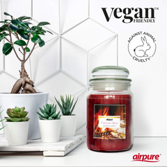 Airpure - Large Scented Candle, Fireside Glow Fragrance