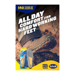 Scholl GelActiv Work Insoles | All-Day Shock Absorption & Odor Control