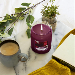 Airpure - Large Scented Candle, Raspberry Bliss Fragrance