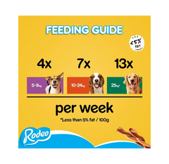 Pedigree Rodeo Dog Treats with Chicken – 8 Sticks, 140 g (Pack of 12)