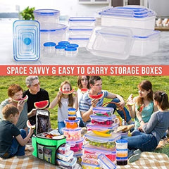 32‑Piece Airtight Meal Prep Containers Set – Stackable, Leak‑Proof, BPA‑Free (Microwave, Freezer & Dishwasher Safe)