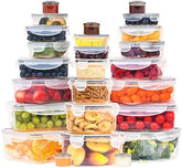 50‑Piece Airtight Meal Prep Containers Set – Stackable, Leak‑Proof, BPA‑Free (Microwave, Freezer & Dishwasher Safe)