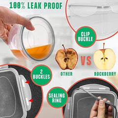 50‑Piece Airtight Meal Prep Containers Set – Stackable, Leak‑Proof, BPA‑Free (Microwave, Freezer & Dishwasher Safe)