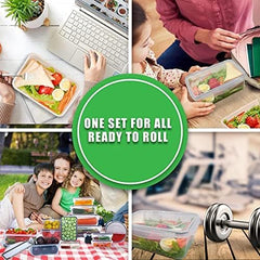 50‑Piece Airtight Meal Prep Containers Set – Stackable, Leak‑Proof, BPA‑Free (Microwave, Freezer & Dishwasher Safe)