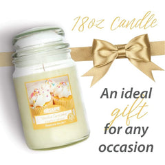 Airpure - Large Scented Candle, Vanilla Cupcake Fragrance