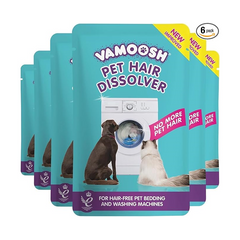 Vamoosh Pet Hair Dissolver – Washing Machine Cleaner for Pet Hair & Odours (6 x 100g)