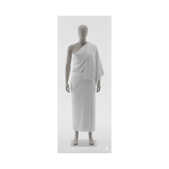Premium 1200G Ihram Set for Men – 100% Cotton White Towels for Hajj & Umrah