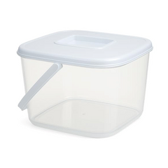 Large 6 Litre Airtight Food Storage Jars with Lids - Transparent Kitchen Canisters for Flour, Sugar, Cereal | BPA-Free