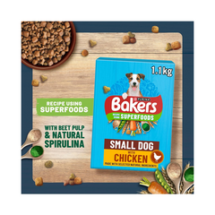 Bakers Small Breed Dry Dog Food | Beef & Vegetable Recipe | 10kg Bag