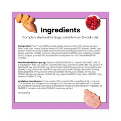 Pooch & Mutt Calm & Relaxed Dry Dog Food 2kg | Grain-Free Turkey & Sweet Potato Recipe