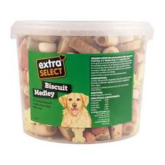 Extra Select Biscuit Medley Dog Treats – Training Reward Mix (3L Bucket)