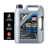 Liqui Moly Top Tec 4600 5W-30 Motor Oil - 5 Litres - For Gasoline & Diesel Engines with DPF - API SN, ACEA C2/C3