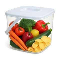 Large 6 Litre Airtight Food Storage Jars with Lids - Transparent Kitchen Canisters for Flour, Sugar, Cereal | BPA-Free