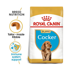 Royal Canin Cocker Puppy Dry Dog Food 3kg - Breed Specific Nutrition for English & American Cocker Spaniels up to 12 Months