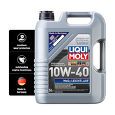 Liqui Moly MoS2 Leichtlauf 10W-40 Engine Oil - 5 Litres | Part-Synthetic with Molybdenum Disulfide | For Petrol & Diesel Engines | ACEA A3/B4, API SL