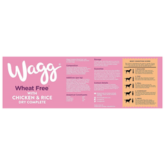 Wagg Wheat-Free Adult Dry Dog Food | Chicken & Rice Recipe | 12kg Bag