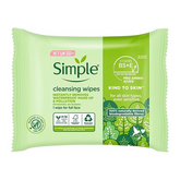 Simple Kind to Skin Cleansing Facial Wipes – 6 Pack (25 Wipes per Pack)