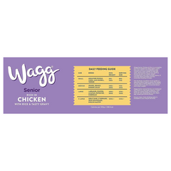 Wagg Senior Complete Dry Dog Food | Chicken & Rice Recipe | 15kg Bag