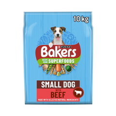 Bakers Small Breed Dry Dog Food | Beef & Vegetable Recipe | 10kg Bag