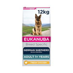 Eukanuba Adult German Shepherd Dog Food – Fresh Chicken Complete Nutrition (12kg)