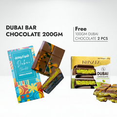 Dubai Bar Chocolate 200g + Free Dubai Chocolate 100g