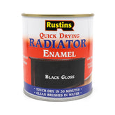 RUSTINS Drying Radiator Black Gloss 250ml