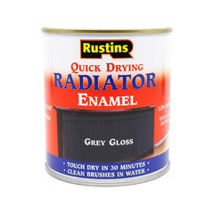 RUSTINS Drying Radiator Grey Gloss 500ml