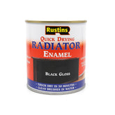 RUSTINS Drying Radiator Black Gloss 500ml