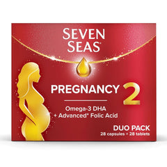 Seven Seas, Pregnancy Vitamins with Omega-3 DHA + Advanced* Folic Acid