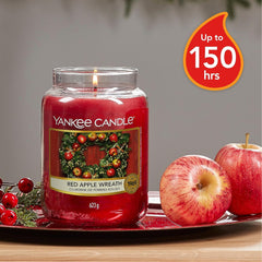 Yankee Scented Candle Red Apple Wreath Large Jar