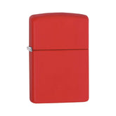 Zippo Metal Windproof Lighter | Red Matte