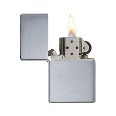 Zippo Sterling Silver Lighter | Brushed Chrome