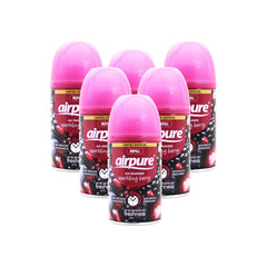 Airpure Automatic Spray Refills Sparkling Berry 250ml Pack of 6