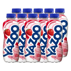 Yazoo Strawberry Milkshake – 10 × 400 ml UHT Bottles | High Protein, Low‑Fat