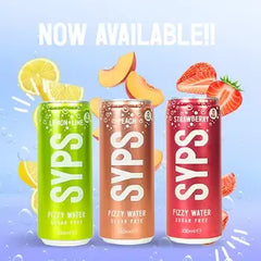 SYPS Fizzy Water – Lemon & Lime (12 × 330 ml Cans)