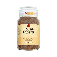 Douwe Egberts Pure Gold Instant Coffee Granules (400g) – Premium 100% Arabica for a Luxurious Cup Every Time!