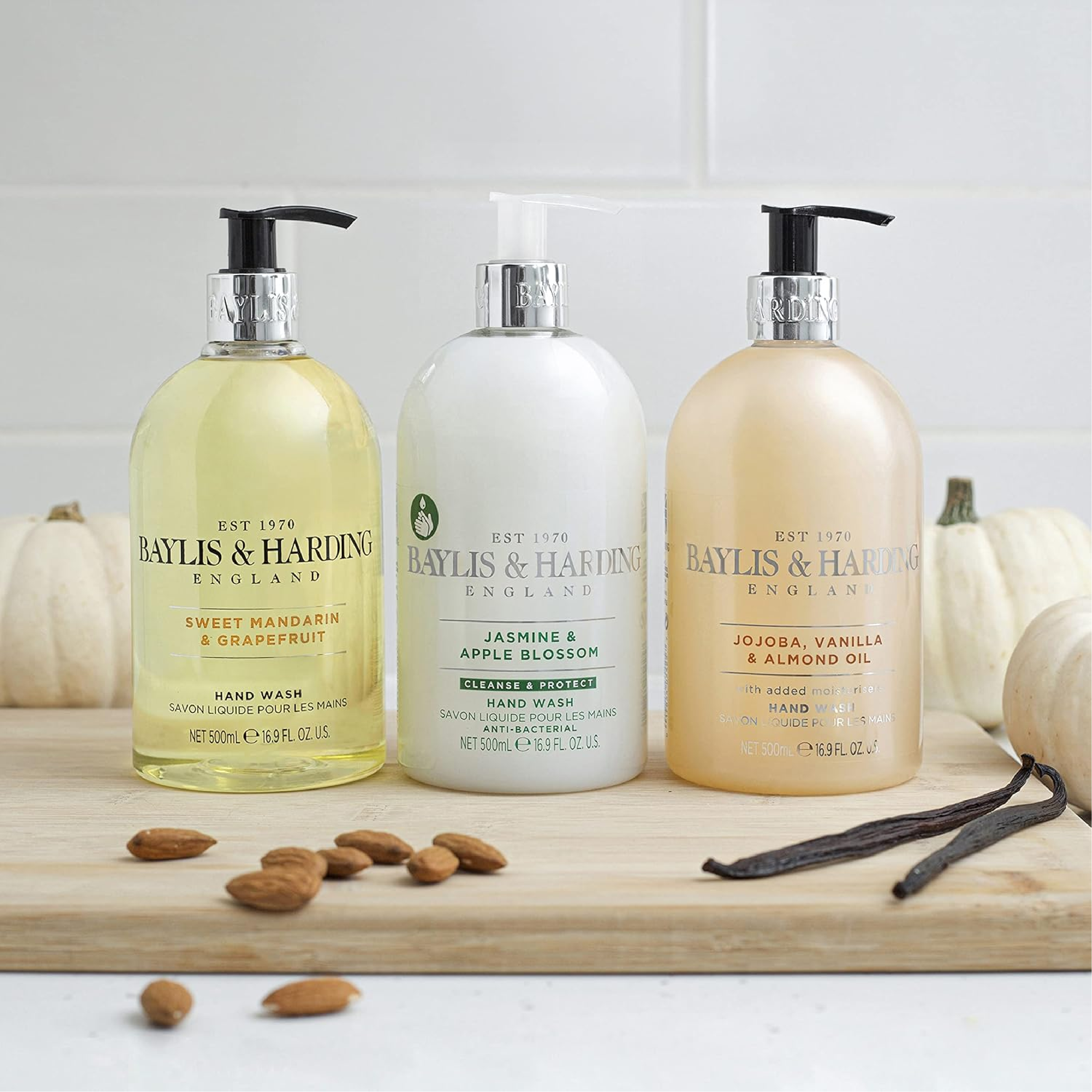 Baylis & Harding Jasmine and Apple Blossom Hand Wash, 500 ml (Pack of 3)