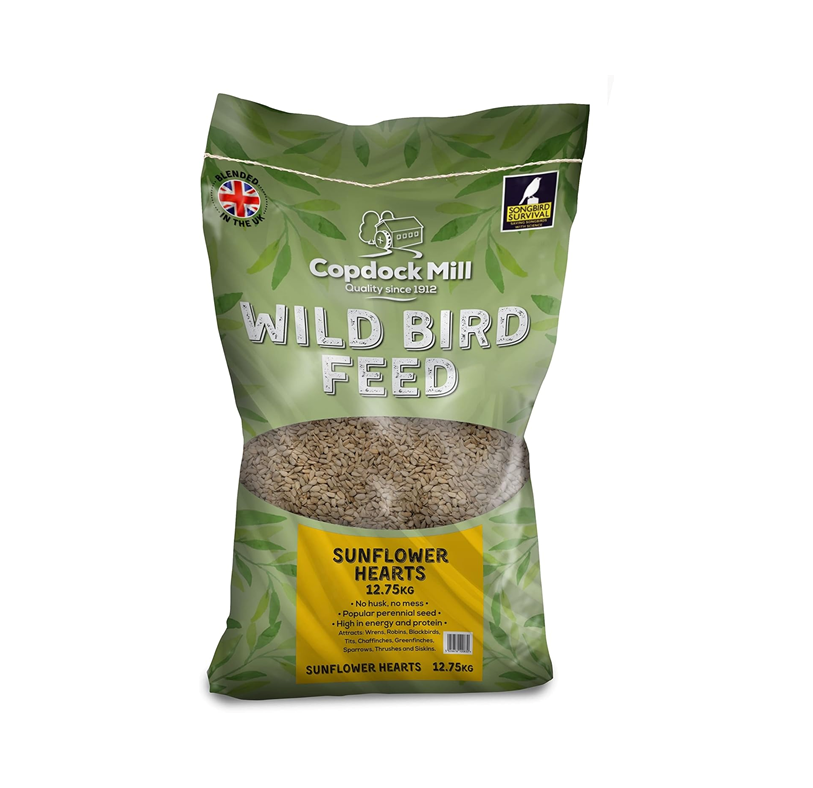 Copdock Mill Sunflower Hearts for Wild Birds – 12.5 k