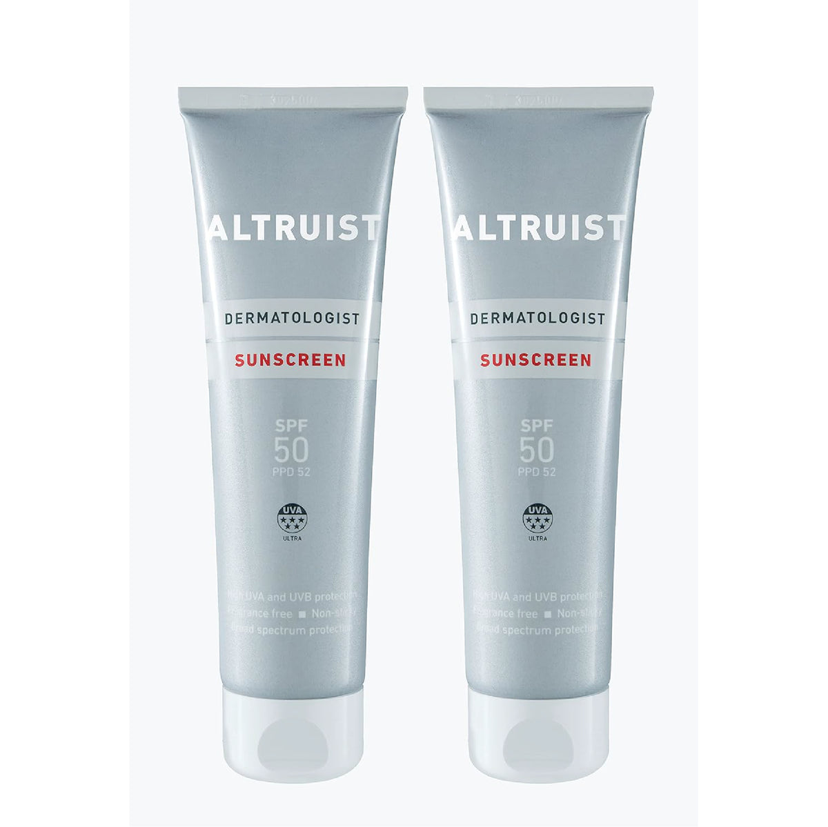 Altruist Dermatologist Sunscreen SPF 50 (2 x 100ml Tubes)