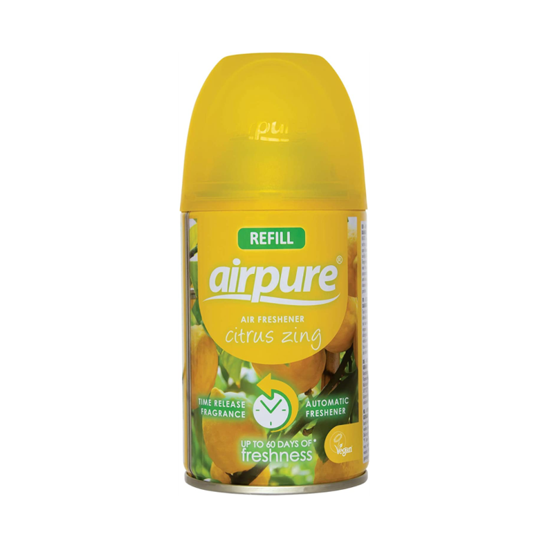 Airpure Freshmatic Automatic Spray Refills – Citrus Zing (6 × 250 ml)
