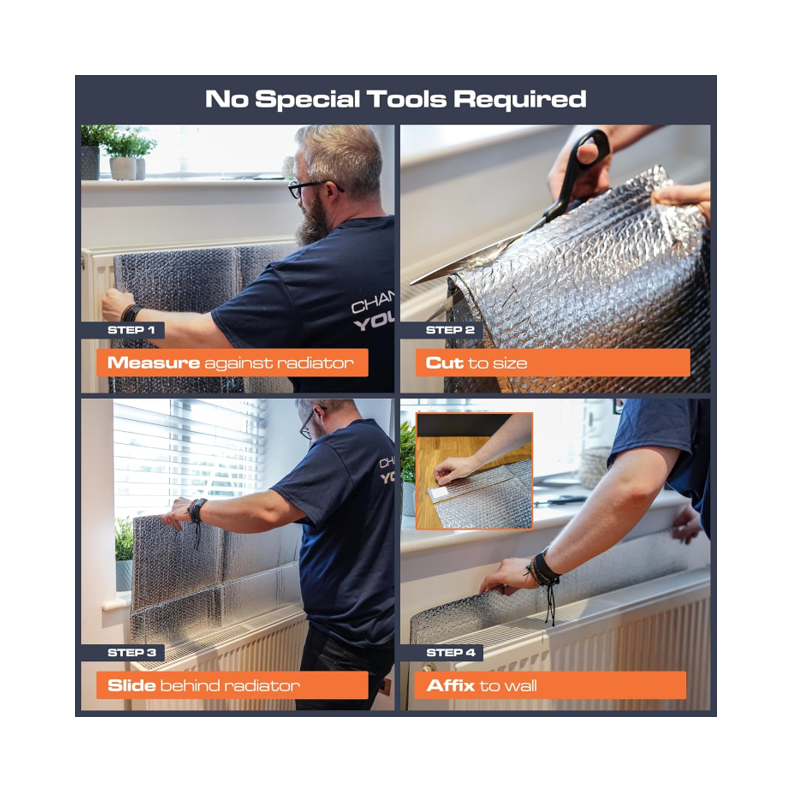 SuperFOIL Radpack Radiator Insulation Reflective Foil – 0.6 m × 5 m