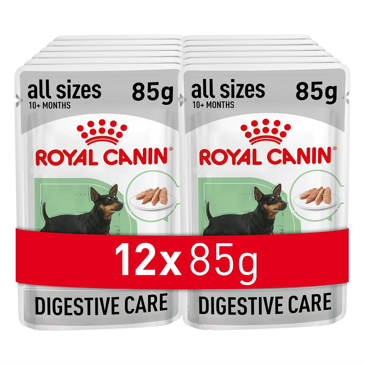 Royal Canin Digestive Care Adult Wet Dog Food Pouches 85g (12 Pack)