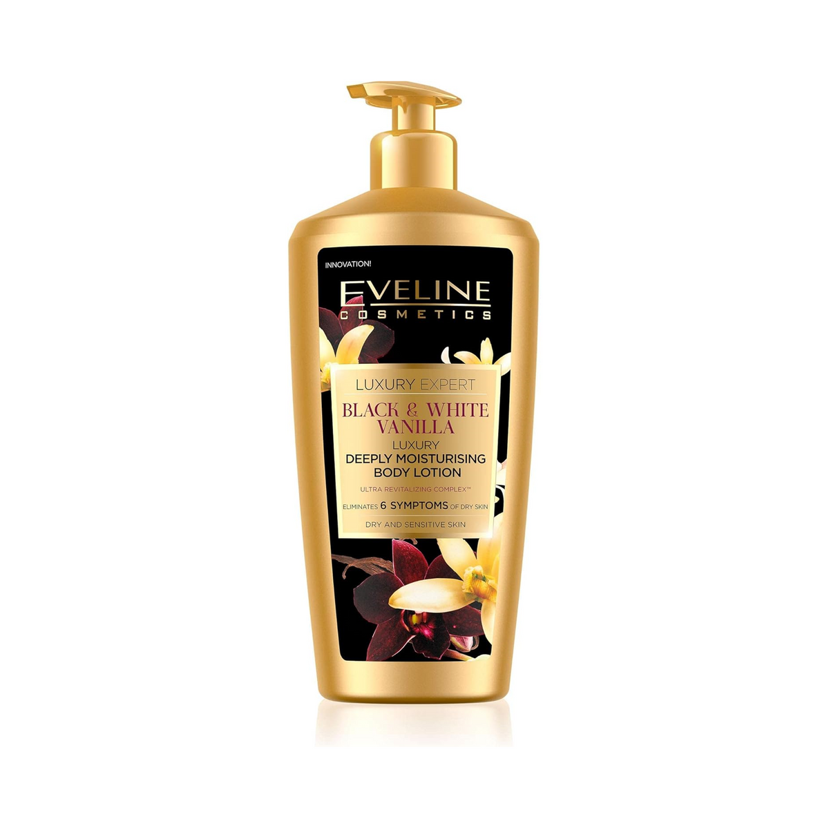 Eveline Expert Black & White Vanilla Luxurious Body Moisturiser for Women  350 ML