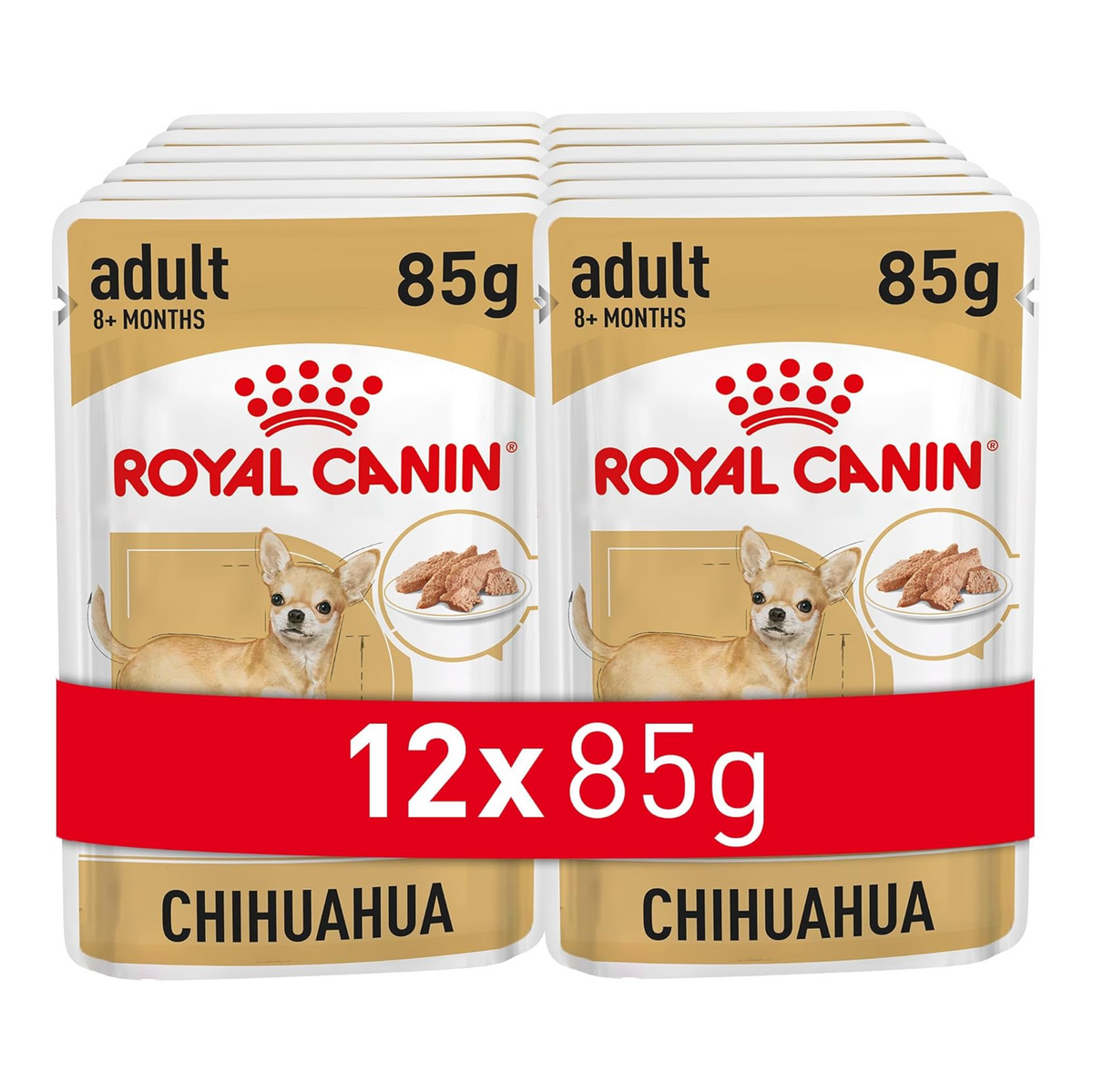Royal Canin Chihuahua Adult Wet Dog Food Pouches 12 x 85g